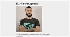 Desktop Screenshot of daveliepmann.com