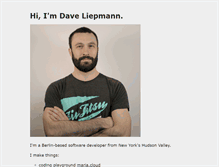 Tablet Screenshot of daveliepmann.com